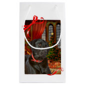 Zwarte Kerstmis Klein Cadeauzakje (Achterkant)