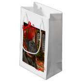 Zwarte Kerstmis Klein Cadeauzakje (Achterkant Gekanteld)