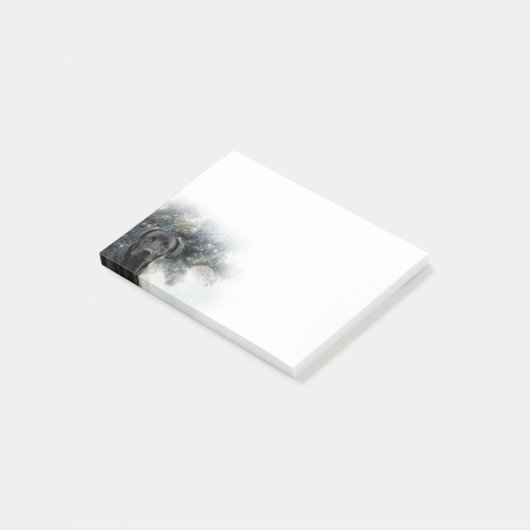 Zwarte Kerstmis Post-it® Notes (Schuin)