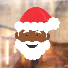 Zwarte Kerstmis Raamsticker