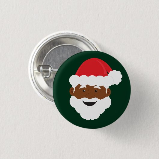 Zwarte Kerstmis Ronde Button 3,2 Cm (Voorkant /achterkant)