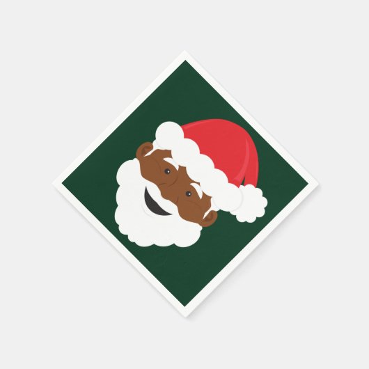 Zwarte Kerstmis Servet (Hoek)