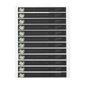 Zwarte Kerstmis Snowberry+Eucalyptus Skinny (Vel)