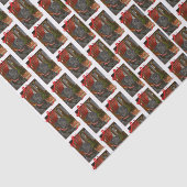 Zwarte Kerstmis Tissuepapier (Detail)