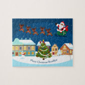 Zwarte kerstnacht legpuzzel (Horizontaal)