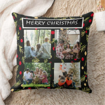 Zwarte Kerstpatronen  4 Fotosamenstelling