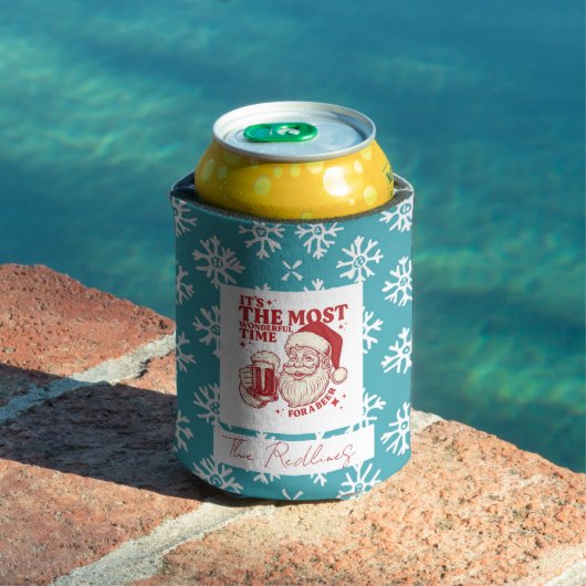 Zwarte kerstpatronen blikjeskoeler (Insitu Zwembad)