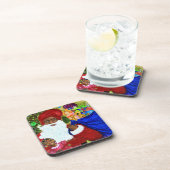 Zwarte kerstset voor Onderzetters van ontwerper - (Rechterzijde)