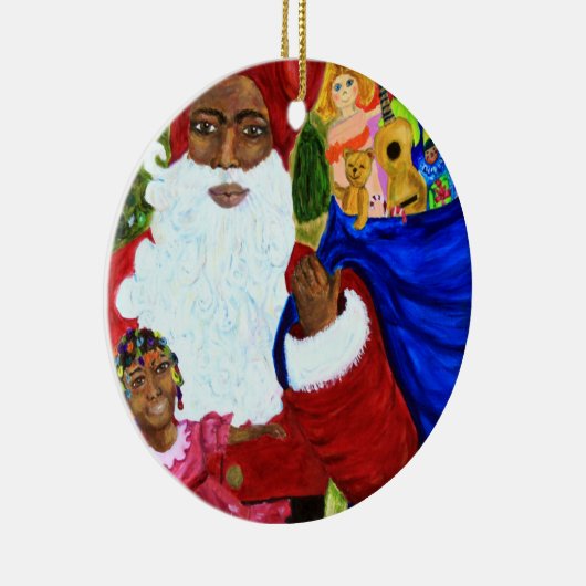 Zwarte kerstsieraden - kerstcadeautjes met een ker keramisch ornament (Rechts)