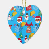 zwarte kersttactie keramisch ornament (Links)