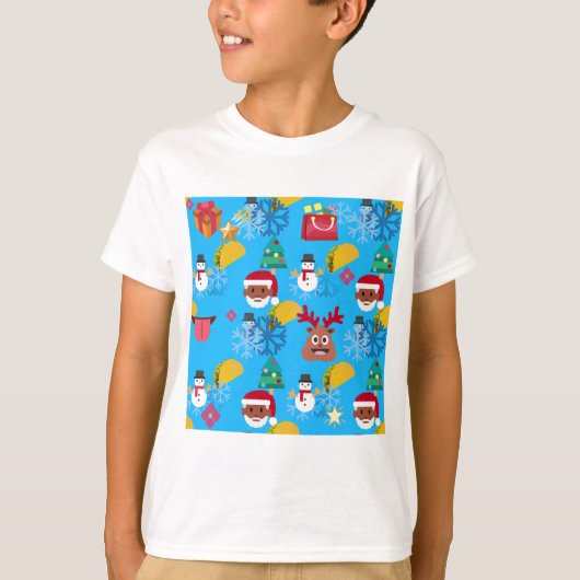 zwarte kersttactie t-shirt (Voorkant)