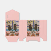 Zwarte kersttas voor kerstmis bedankdoosjes (Uitgevouwen)