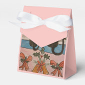 Zwarte kersttas voor kerstmis bedankdoosjes (Voorkant Zijde)