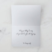 zwarte kerstversiering met lint feestdagen kaart (Binnen)