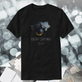  zwarte kerstversiering met lint t-shirt