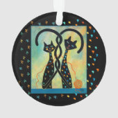 Zwarte kerstversiering ornament (achterkant)