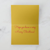 Zwarte Kerstvlieg in het vliegtuig Feestdagen Kaart (Binnen)