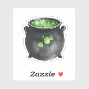 Zwarte Ketel Groen Borrelend Sticker