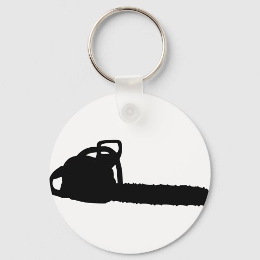 zwarte kettingzaag sleutelhanger (Voorkant)