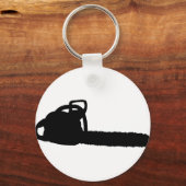 zwarte kettingzaag sleutelhanger (Voorkant)