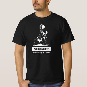 Zwarte Kettlebell T-shirt Sterker