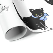 zwarte keuken met pooldots Stropdas Cadeaupapier (Rol Hoek)