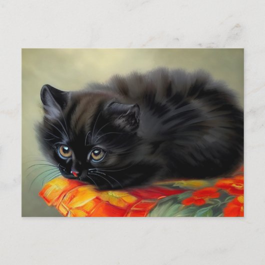  zwarte keuken met rode ventilatorbak briefkaart (Voorkant)