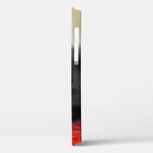  zwarte keuken met rode ventilatorbak Case-Mate iPhone case (Achterkant / Links)