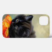 zwarte keuken met rode ventilatorbak Case-Mate iPhone case (Achterkant (horizontaal))
