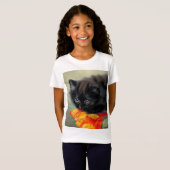 zwarte keuken met rode ventilatorbak t-shirt (Voorkant volledig)