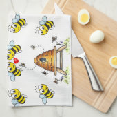 Zwarte keukenhanddoek voor decoratief gebruik (Quarter Fold)