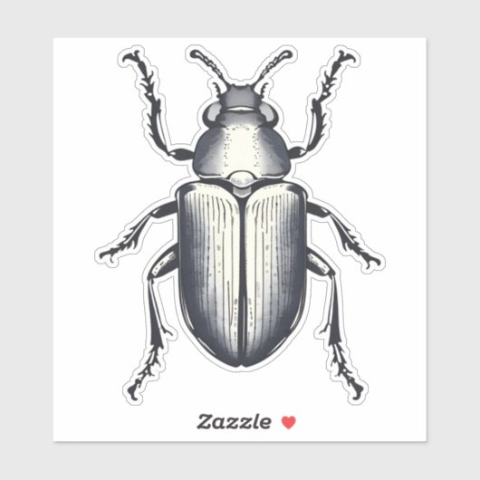 zwarte kever Sticker (Vel)