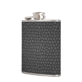 Zwarte kiezel ontwerp fles heupfles (Links)