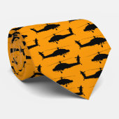 Zwarte kiezers op Sinaasappel Stropdas (Opgerold)