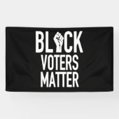 zwarte kiezers zijn belangrijk spandoek (Horizontaal)