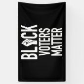 zwarte kiezers zijn belangrijk spandoek (Verticaal)