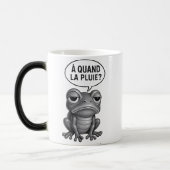 Zwarte kikker Blanc Slogan Magische Mok (Links)