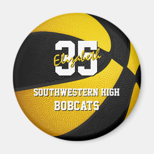 zwarte kinder basketbalteamkleuren magneet