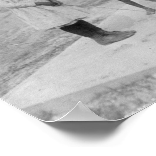 Zwarte kinderen die Golffoto's afspelen Poster (Hoek)