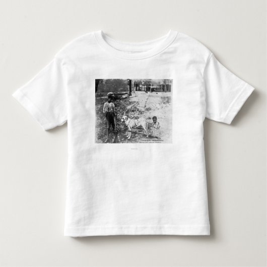 Zwarte kinderen met een door de hond gemaakte kuns kinder shirts (Voorkant)