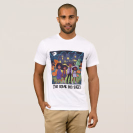 Zwarte Kinderen struikelen over een spookstad Hall T-shirt