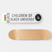 ZWARTE KINDEREN UNIVERSE Skateboard (Horizontaal)