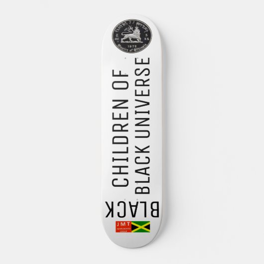 ZWARTE KINDEREN UNIVERSE Skateboard (Voorkant)