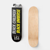 ZWARTE KINDEREN ZWART UNIVERSUM Skateboard (Voorkant)