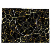 Zwarte Kintsugi Goudader Groot Cadeauzakje (Achterkant)