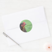 Zwarte kip boekenplaat sticker (Envelop)