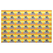 Zwarte Kip Op Goudgeel, Stof (Fat Quarter)