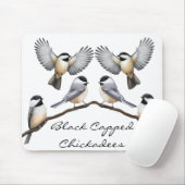  zwarte kippen Mousepad Muismat (Met muis)