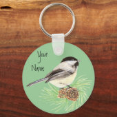 Zwarte kippen - Vogel - Natuur Sleutelhanger (Voorkant)