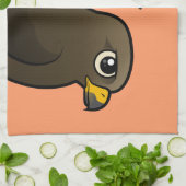 Zwarte Kite Theedoek (Gevouwen)